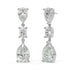Side view of white gold lab-grown diamond stud earrings highlighting secure post and precise prong settings on round brilliant diamond, high-end craftsmanship