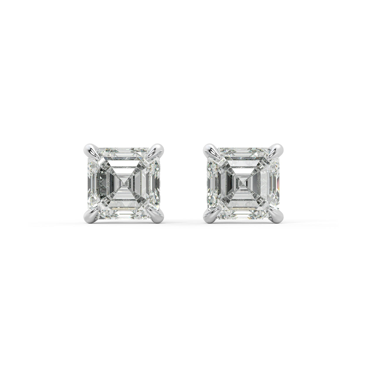 Asscher Studs