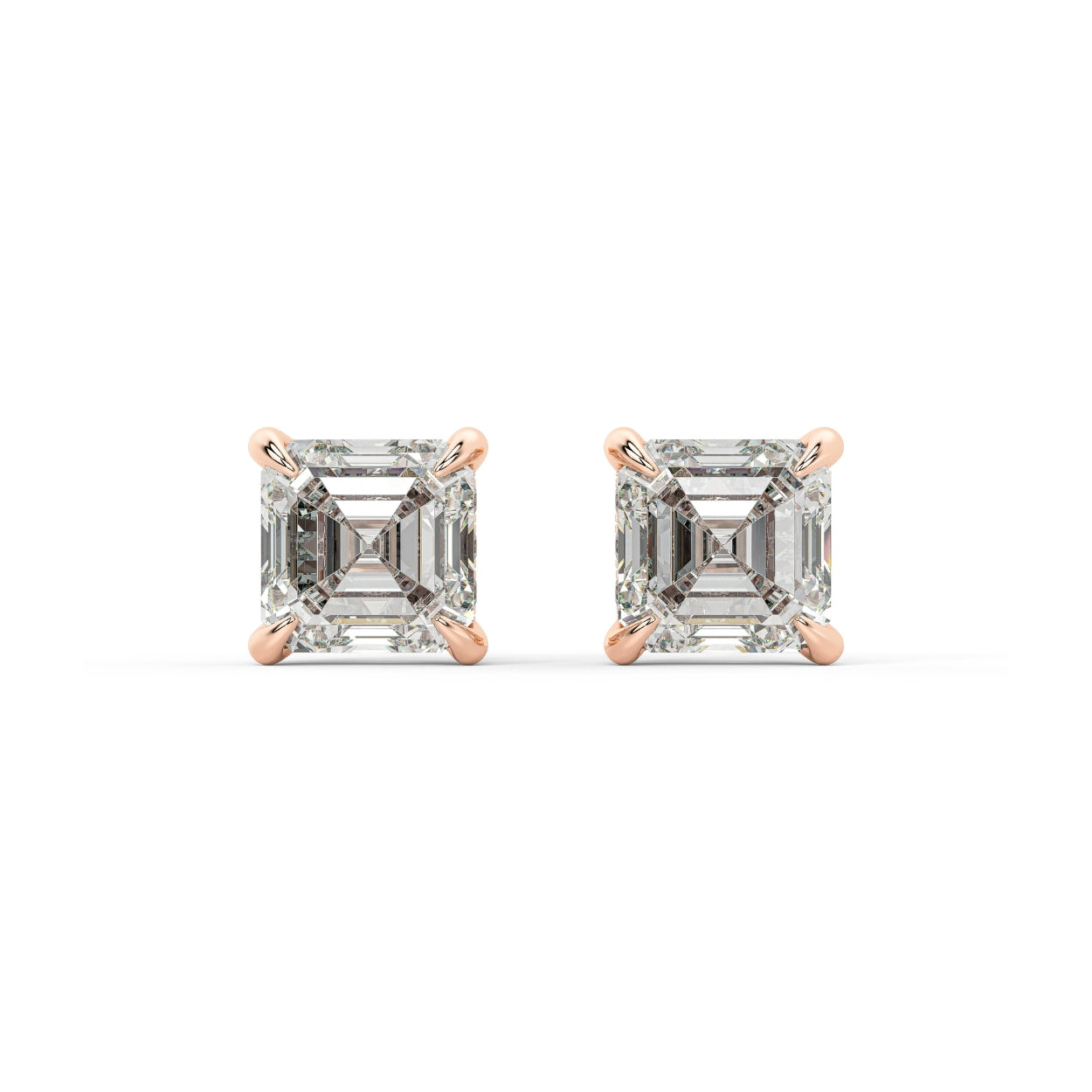 Asscher Studs