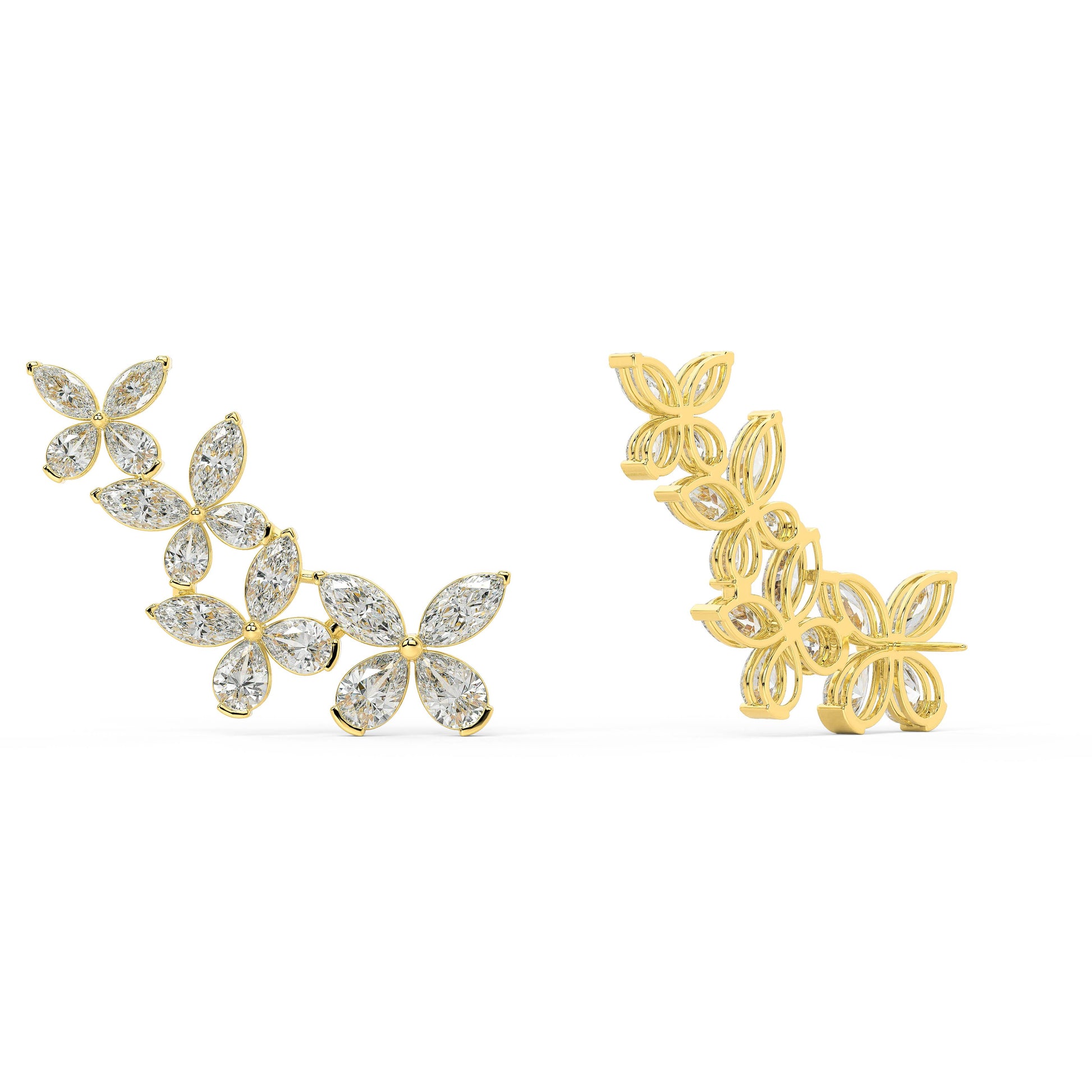 Fiore di Stelle Ear Climbers
