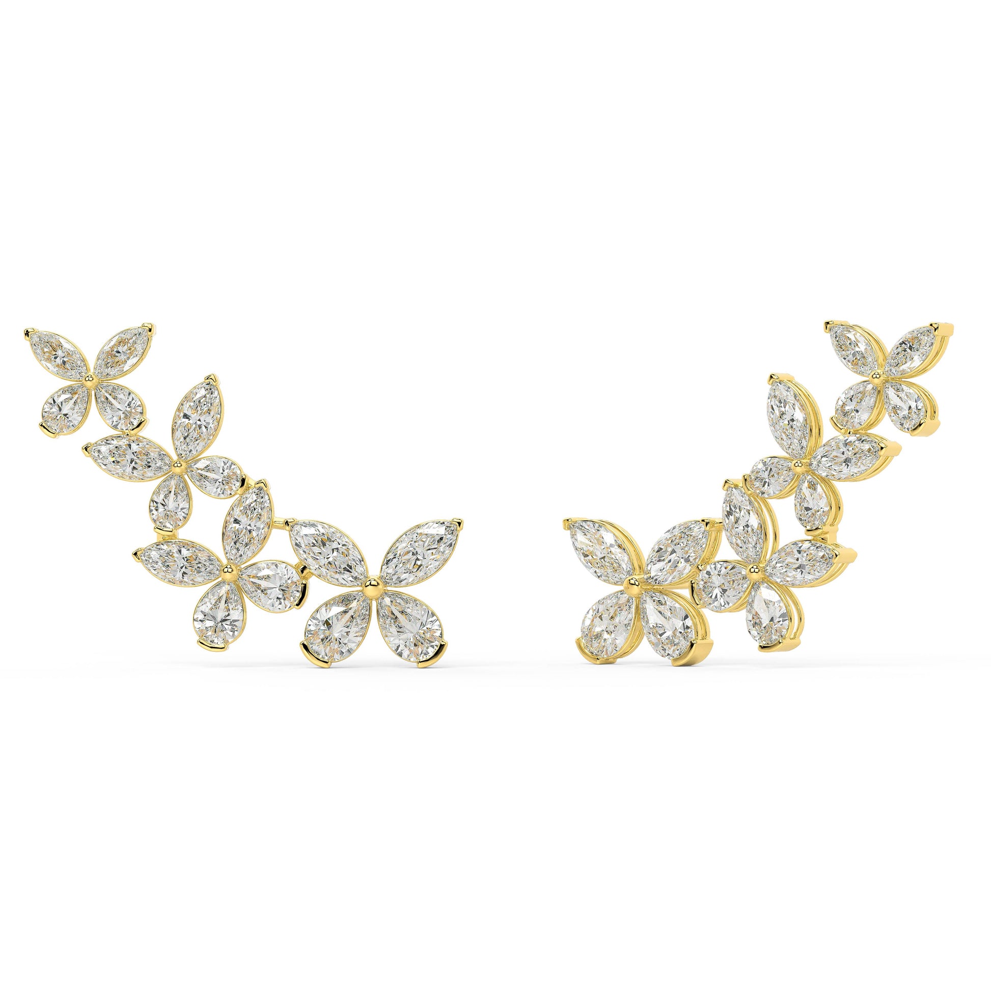 Fiore di Stelle Ear Climbers