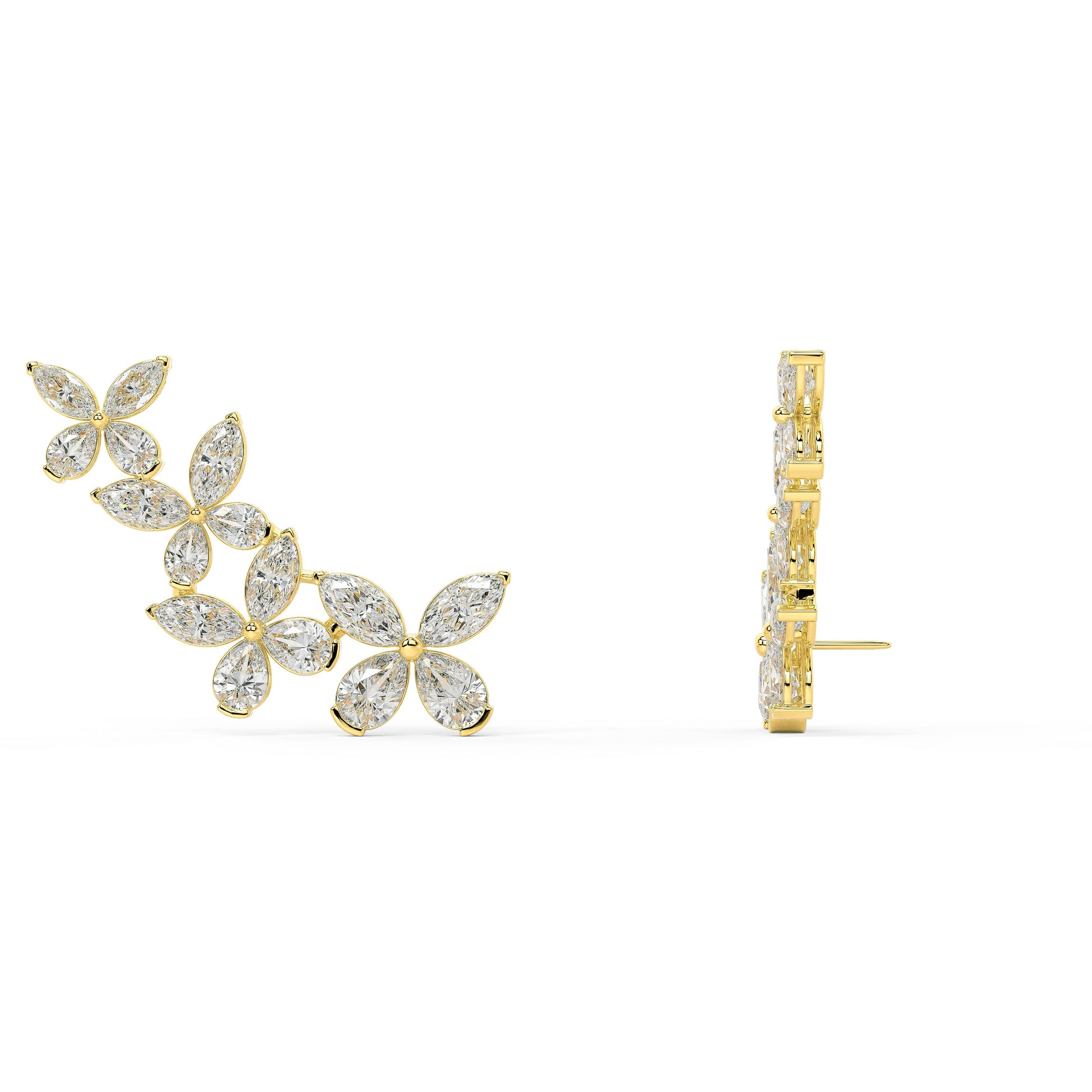 Fiore di Stelle Ear Climbers