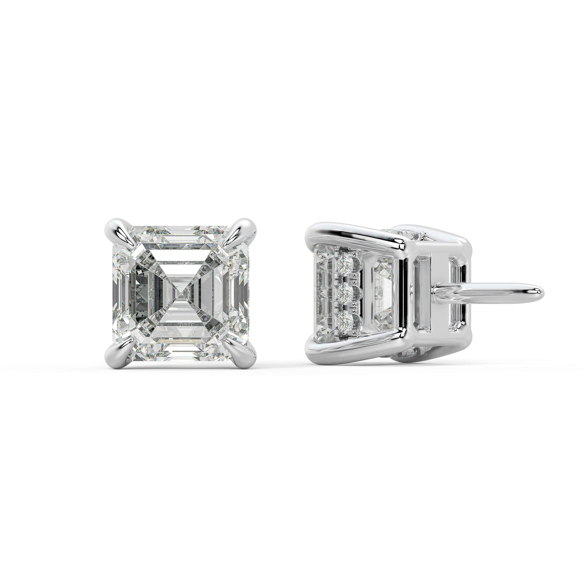 Asscher Studs