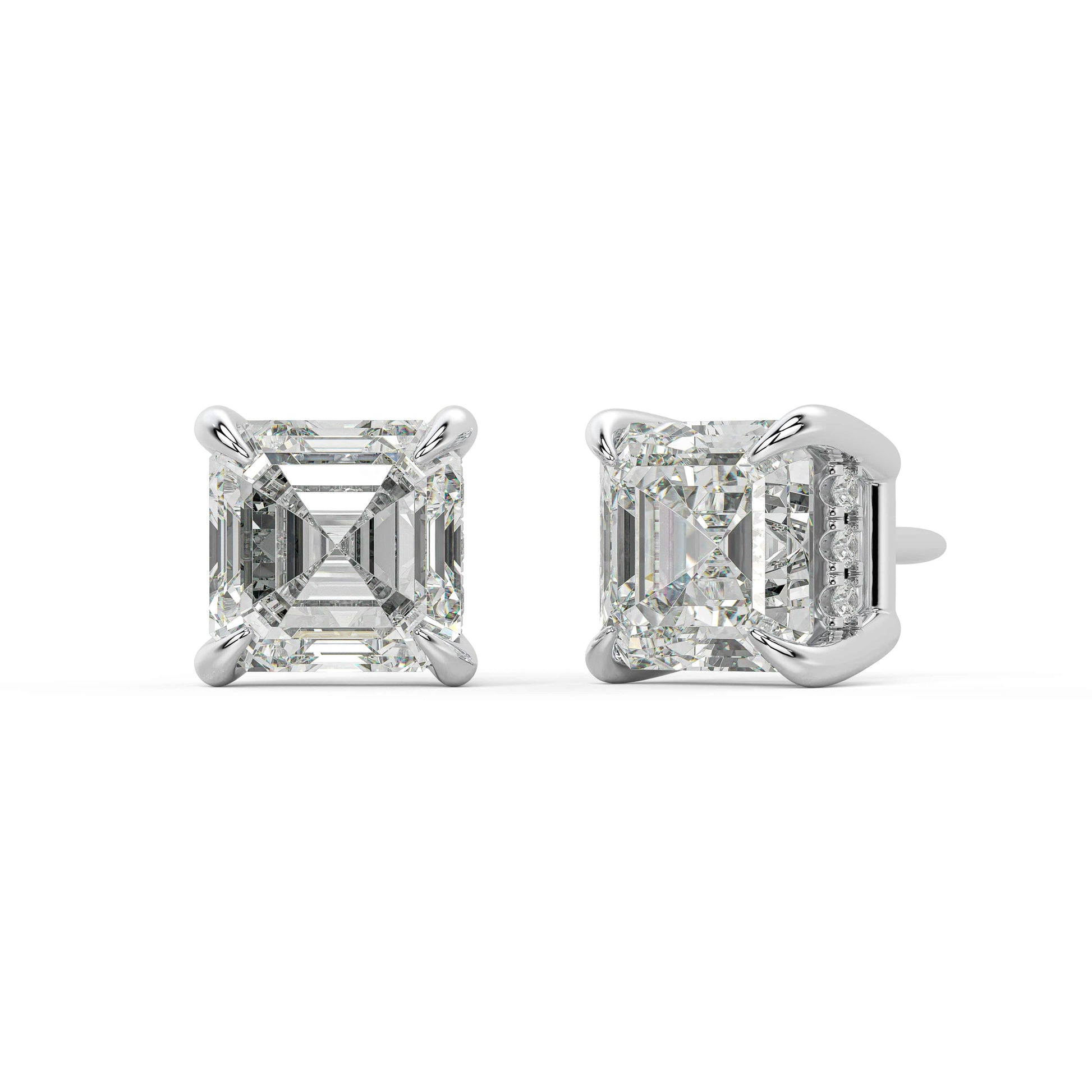 Asscher Studs