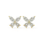 Pair of Elara Stud Earrings bezel set lab grown diamond in yellow gold, featuring a single round brilliant for pure refined brilliance and effortless sparkle in a clean, snag-free design.