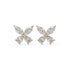 Pair of Elara Stud Earrings bezel set lab grown diamond in rose gold, offering pure single-stone brilliance in a low-profile fit for versatile stacking and radiant ethics.