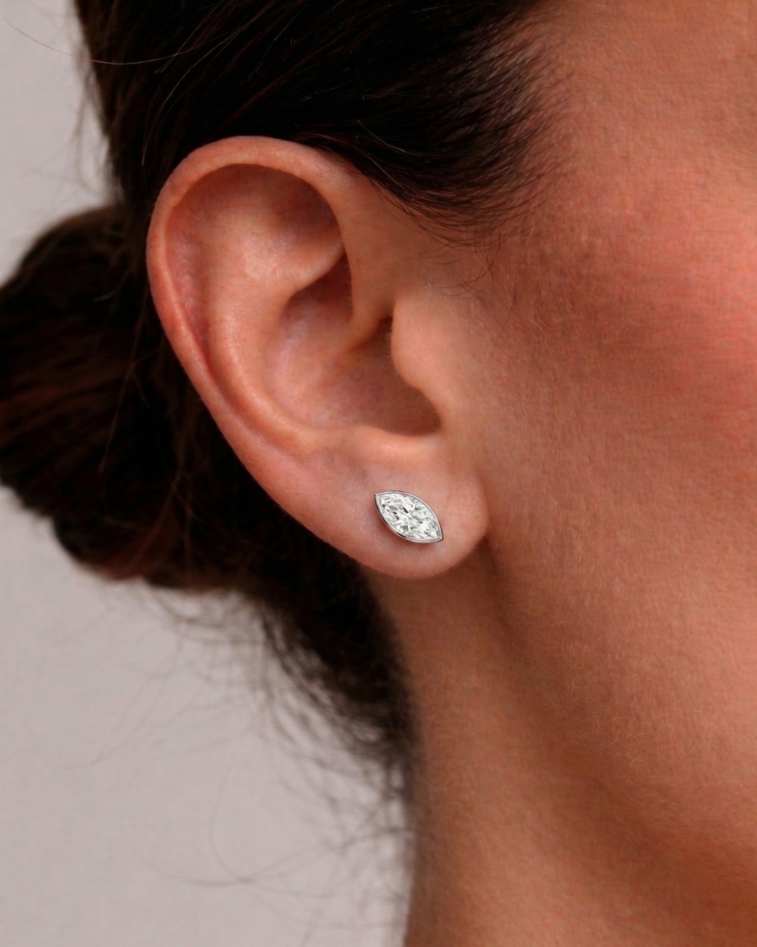 Marquise Bezel Studs