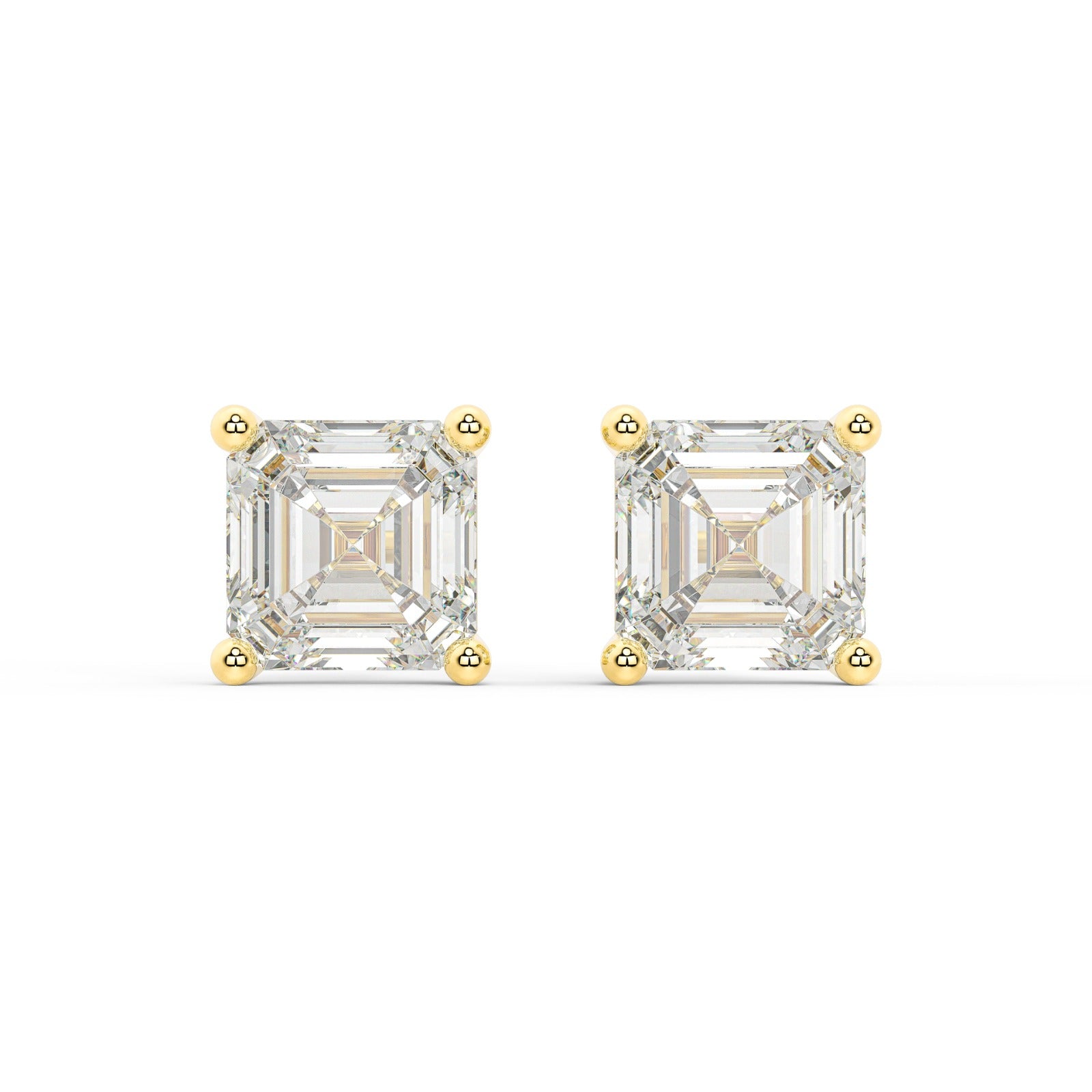 Asscher Studs