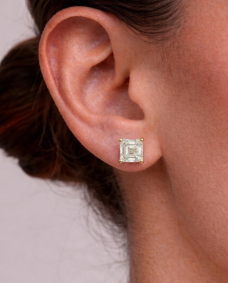 Asscher Studs