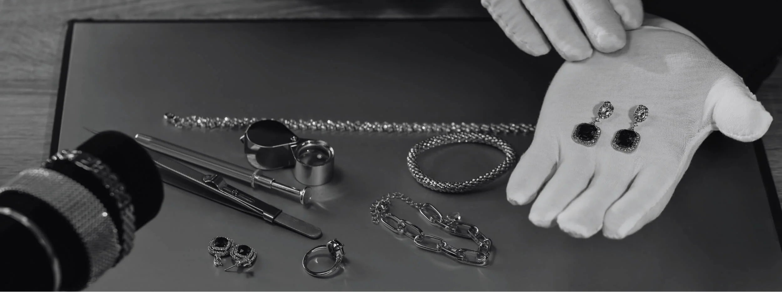Diamore Luraya artisan handcrafting lab grown diamond earrings in USA workshop