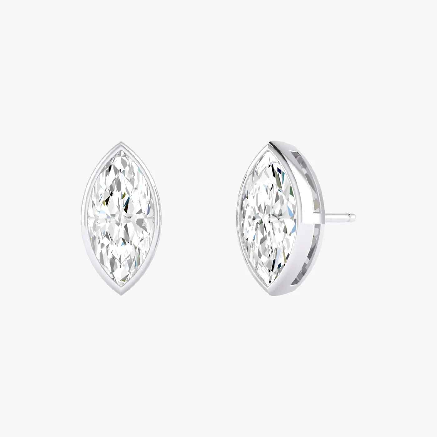 Marquise Bezel Studs