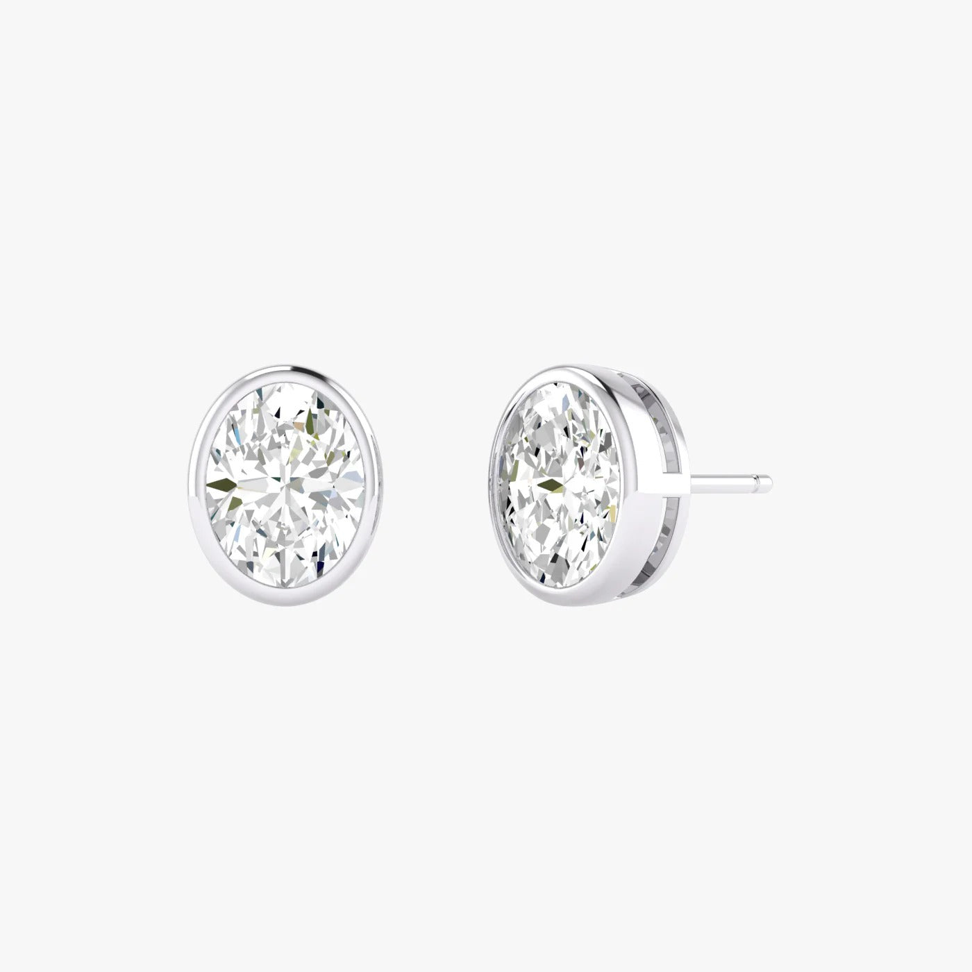 Round Bezel Studs