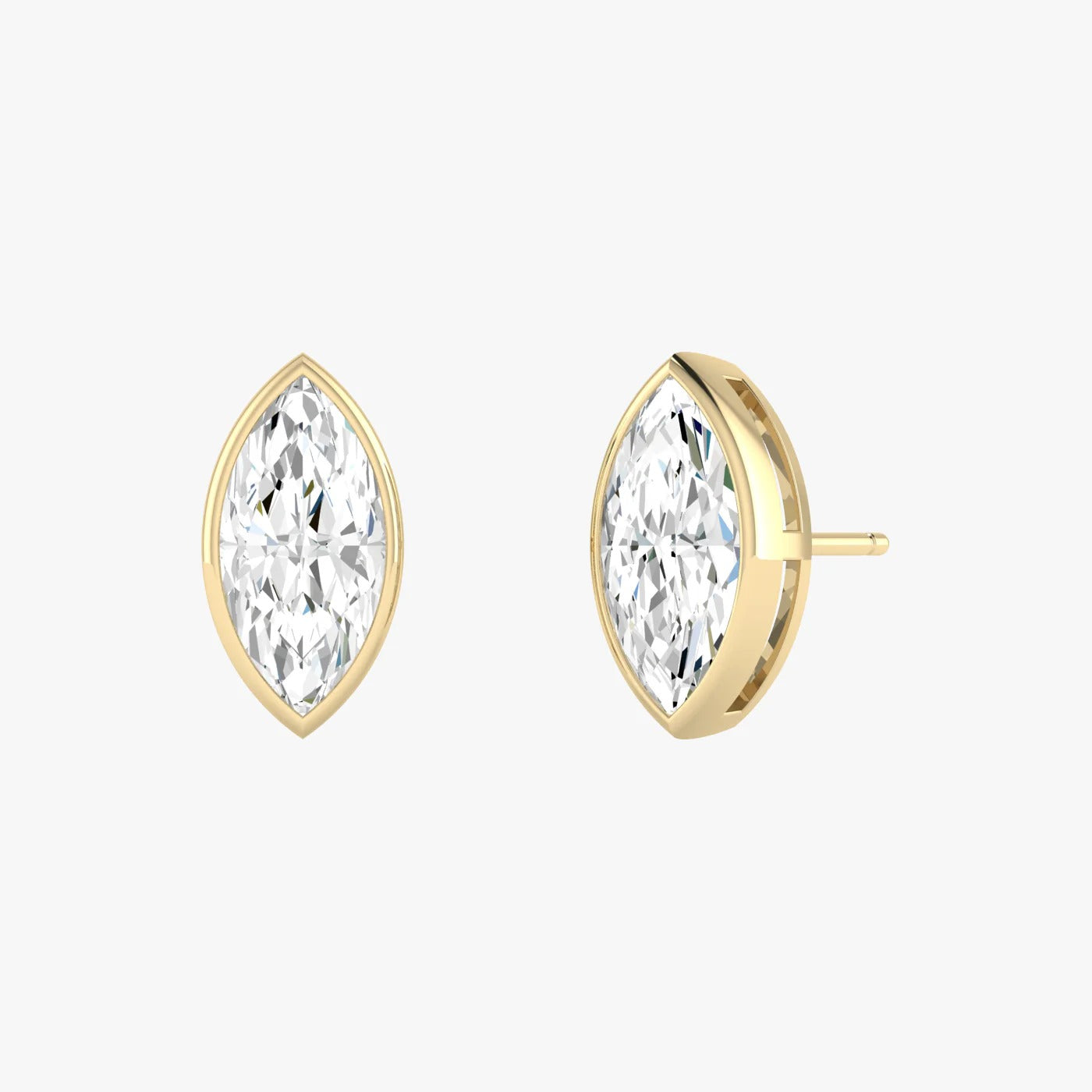 Marquise Bezel Studs