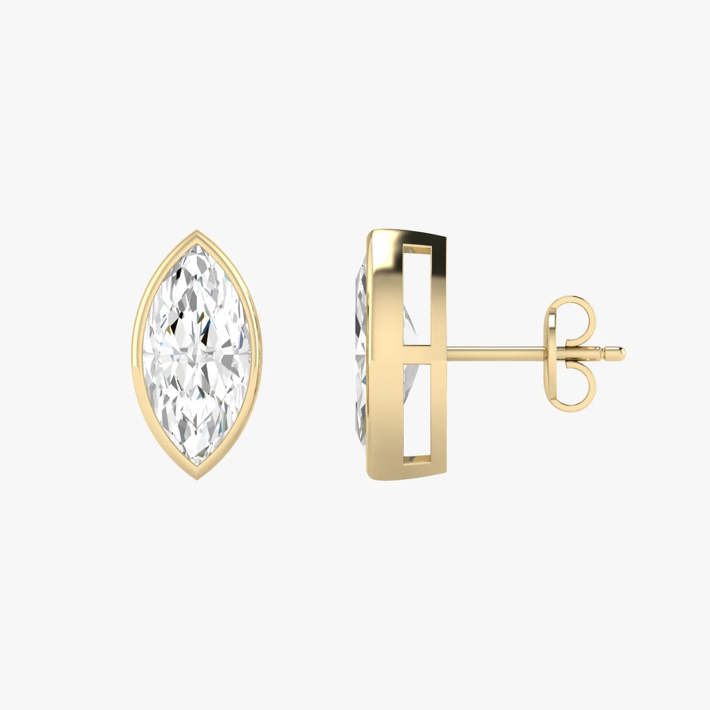 Marquise Bezel Studs