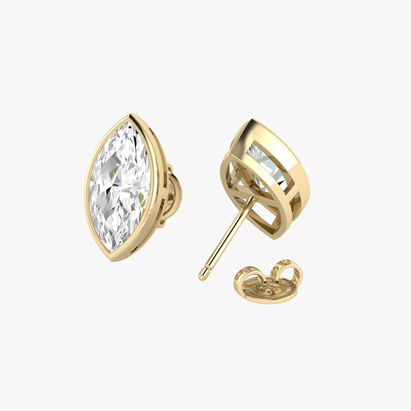 Marquise Bezel Studs