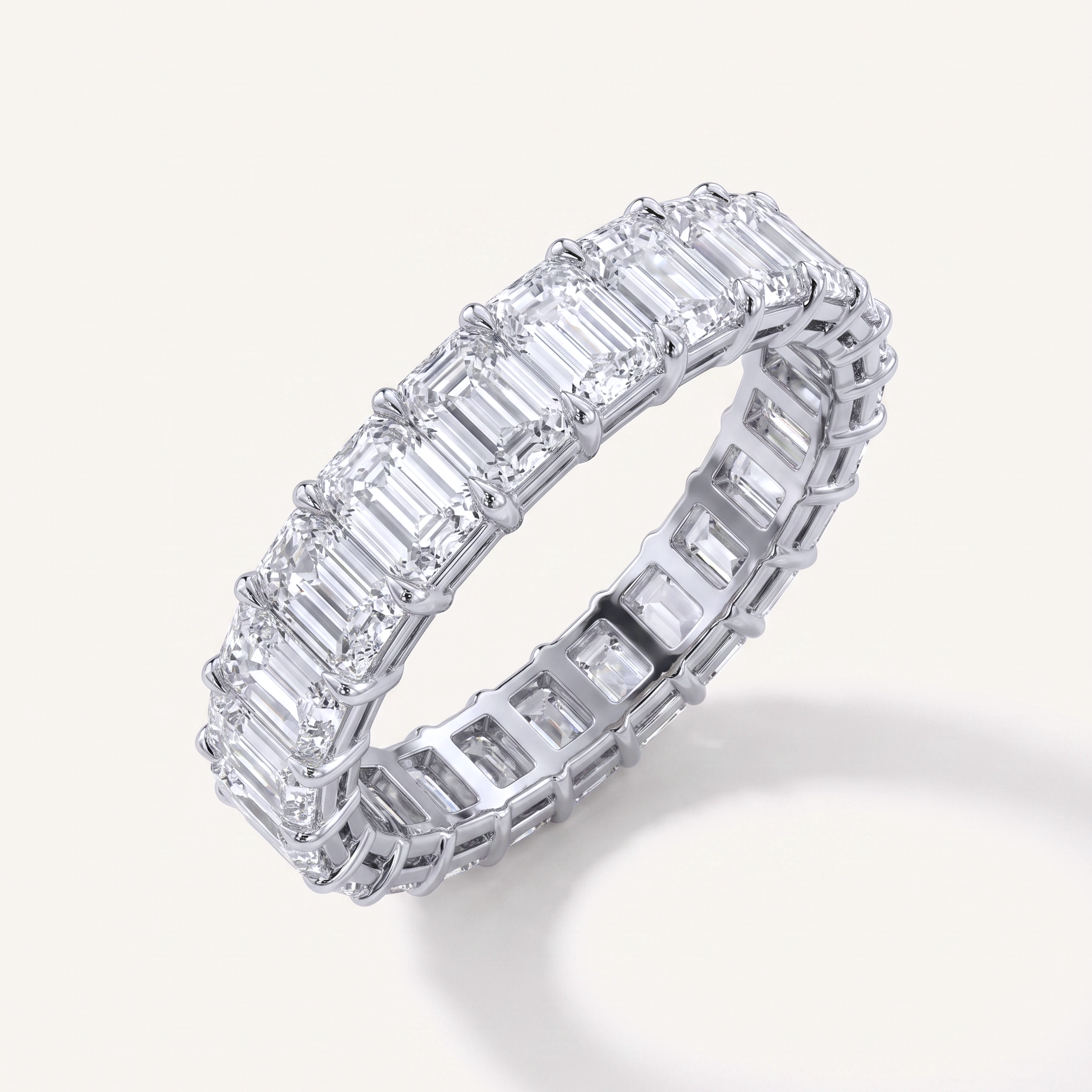 Sage Grace Emerald Cut Lab Diamond Eternity Ring (3.0 ct. tw.)
