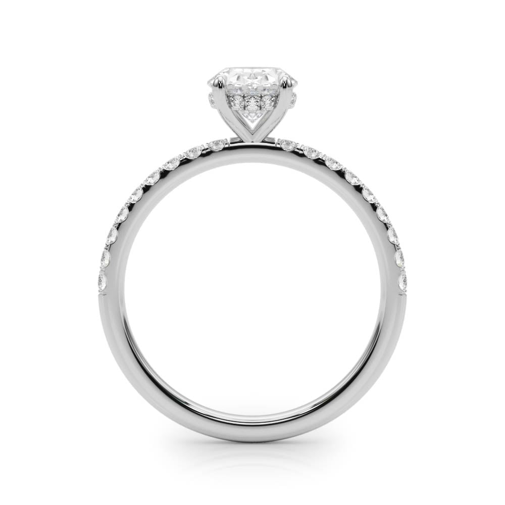 Odette Hidden Halo Diamond Engagement Ring Setting