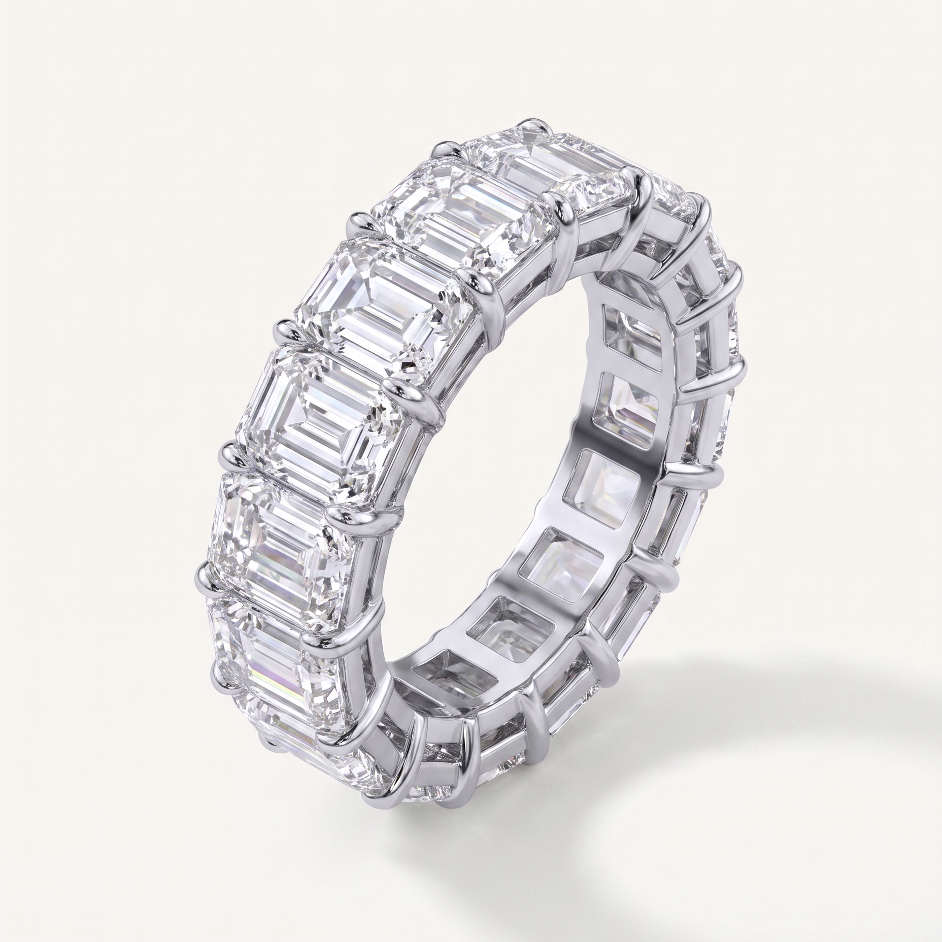Briar Serenade Emerald Cut Lab Diamond Eternity Ring (11.0 ct. tw.)