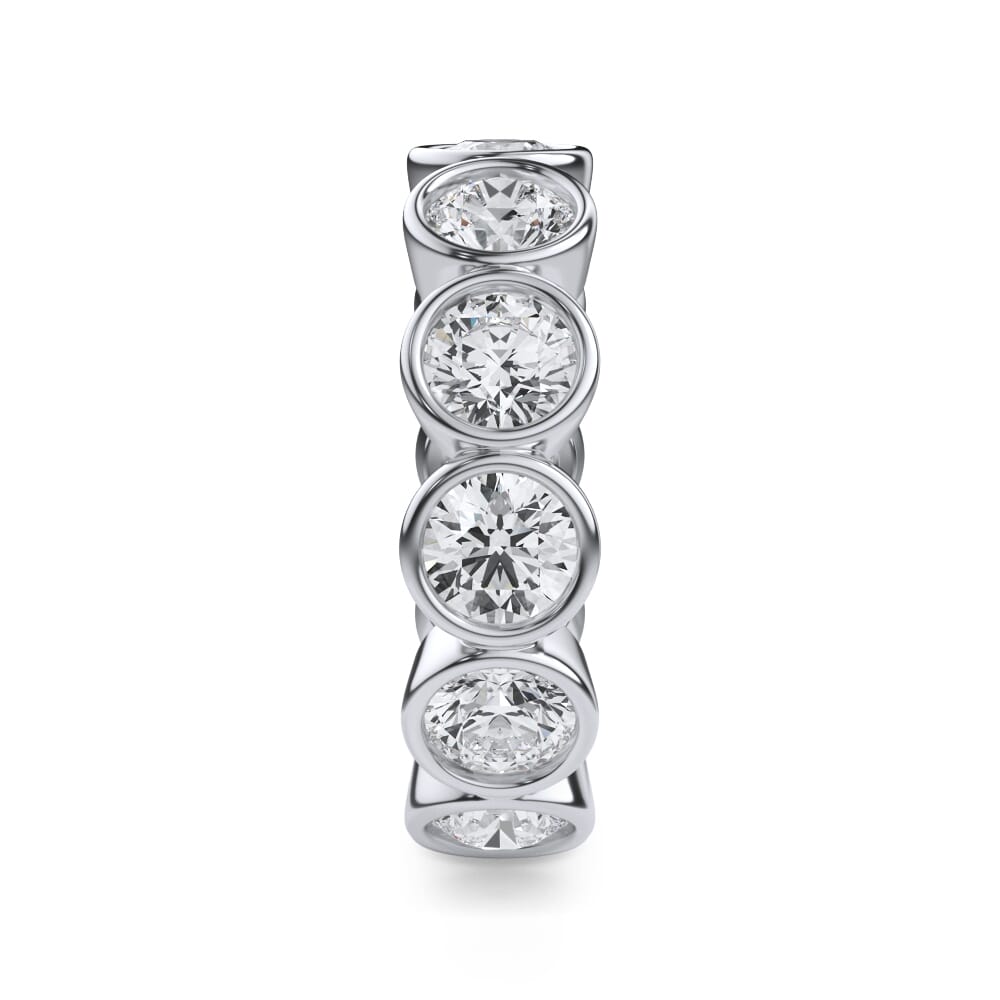 Flora Serenade Round Bezel Lab Diamond Eternity Ring (3.90ct. tw.)