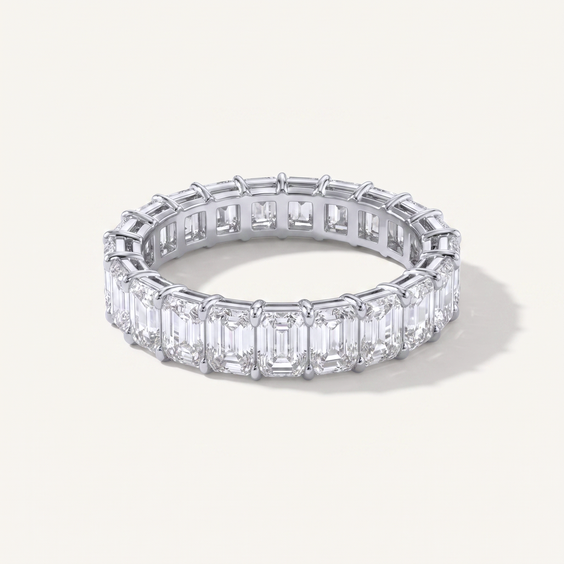 Meadow Grace Emerald Cut Lab Diamond Eternity Ring (4.0 ct. tw.)