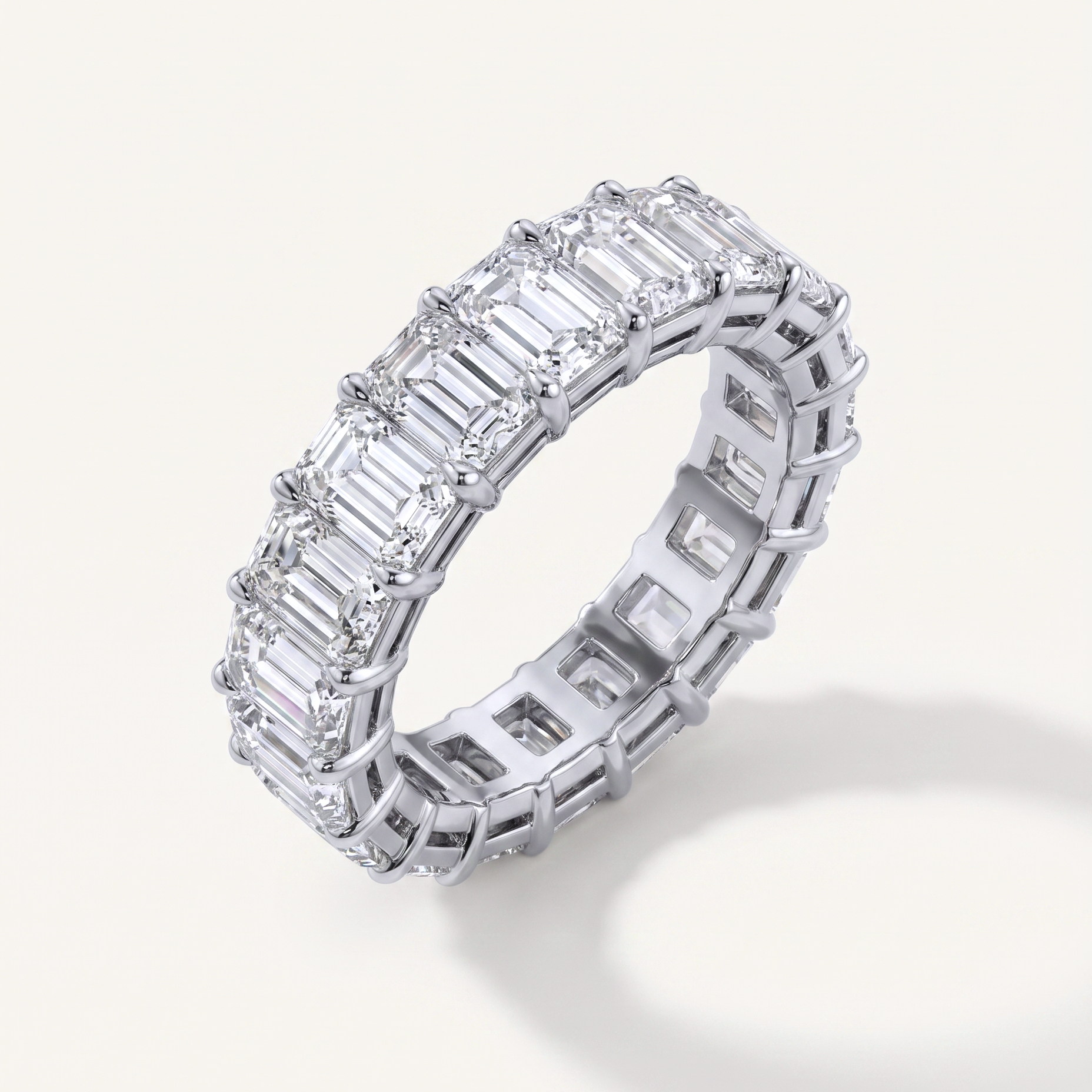 Haven Bloom Emerald Cut Lab Diamond Eternity Ring (5.0 ct. tw.)