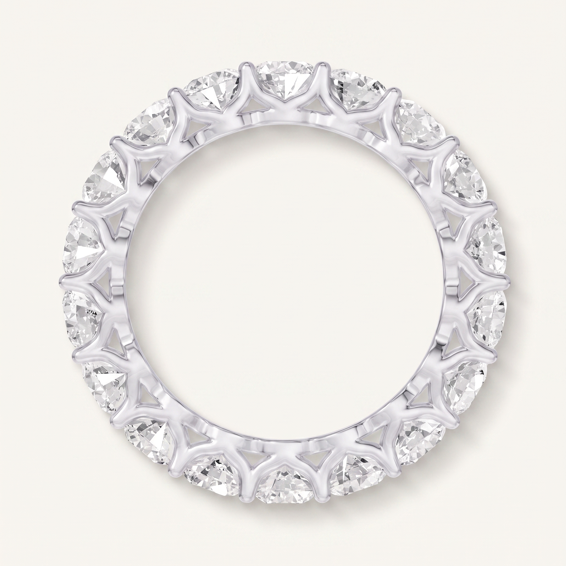 Fern Reverie Shared Prong Lab Eternity Band (3.00ct. tw.)