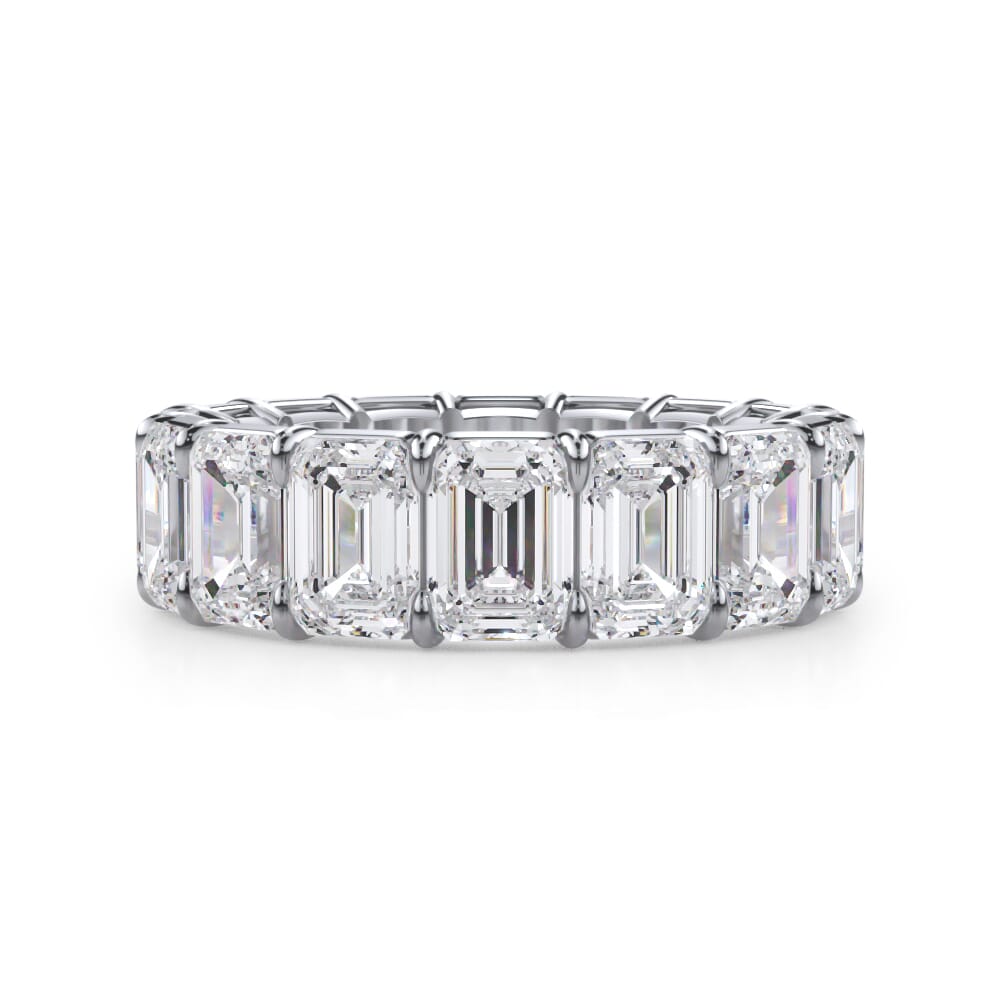 Lyric Harmony Emerald Cut Lab Diamond Eternity Ring (8.0 ct. tw.)