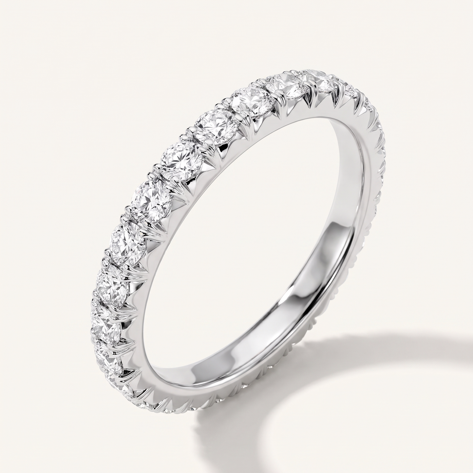 Sage Bloom French Pavé Eternity Lab Band (1.20 ct. tw.)