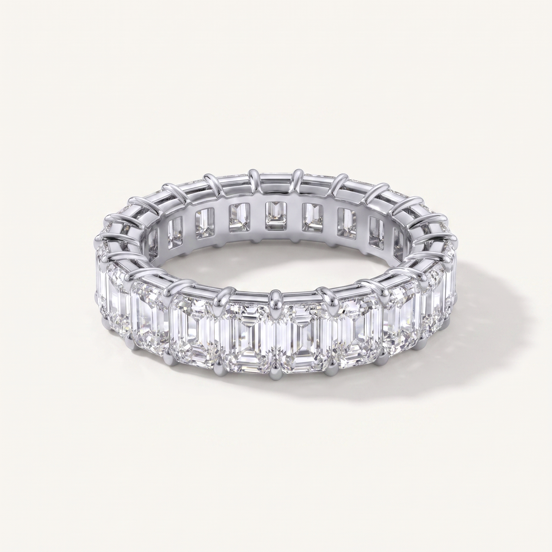 Haven Bloom Emerald Cut Lab Diamond Eternity Ring (5.0 ct. tw.)