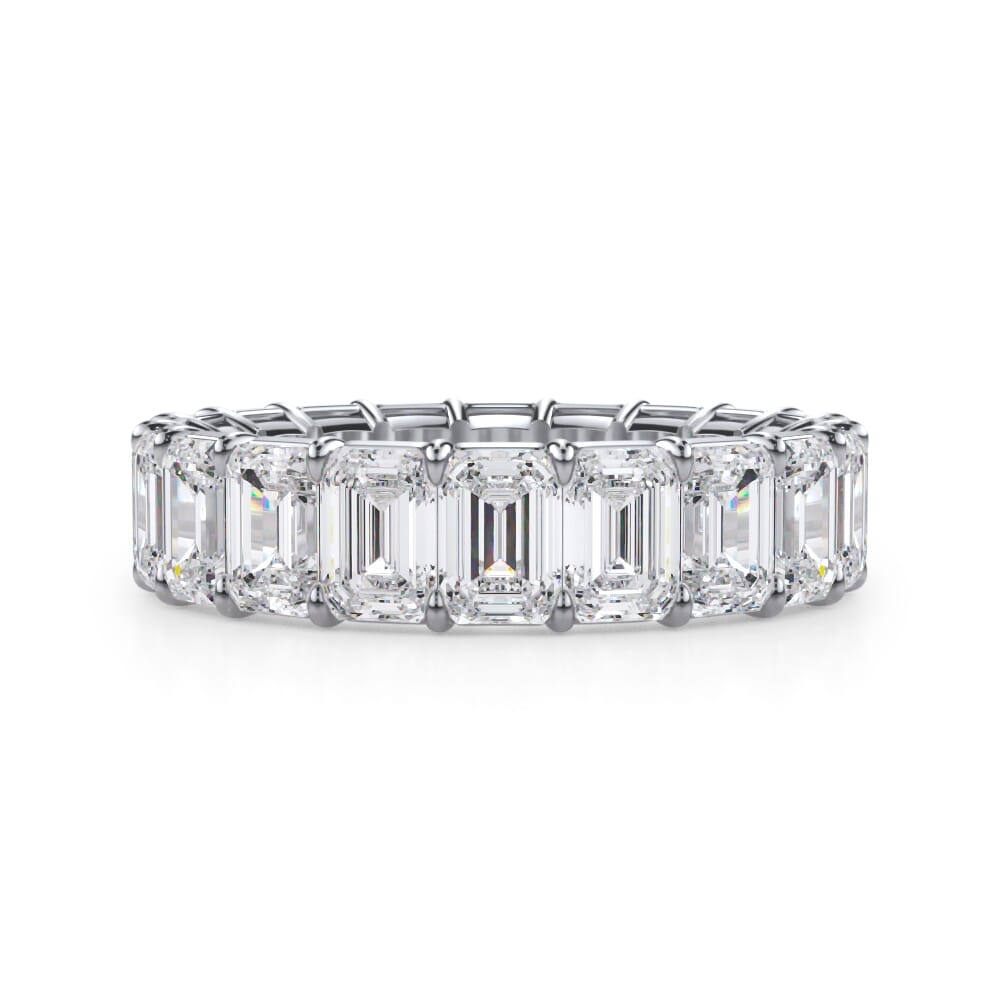 Aurora Harmony Emerald Cut Lab Diamond Eternity Ring (6.0 ct. tw.)