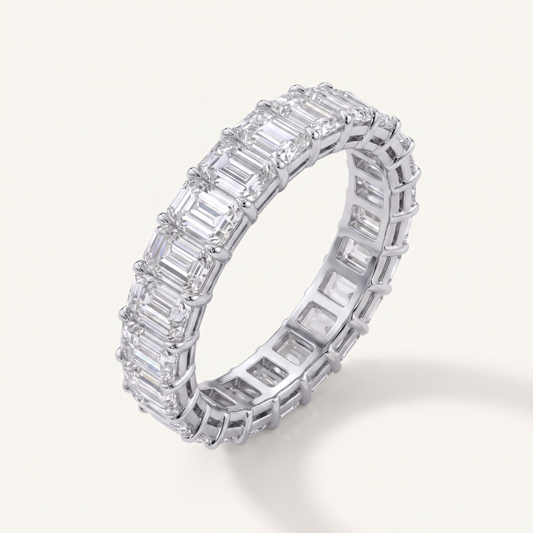 Meadow Grace Emerald Cut Lab Diamond Eternity Ring (4.0 ct. tw.)