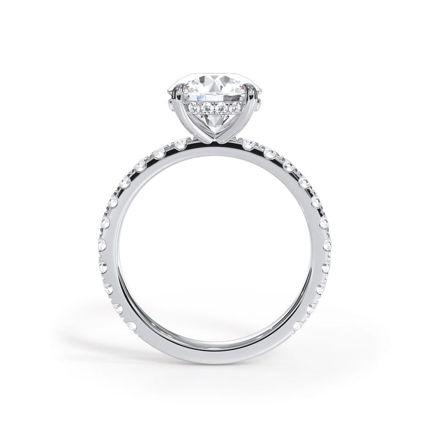 Josephine Pavé Hidden Halo Lab Engagement Ring Setting (2mm)