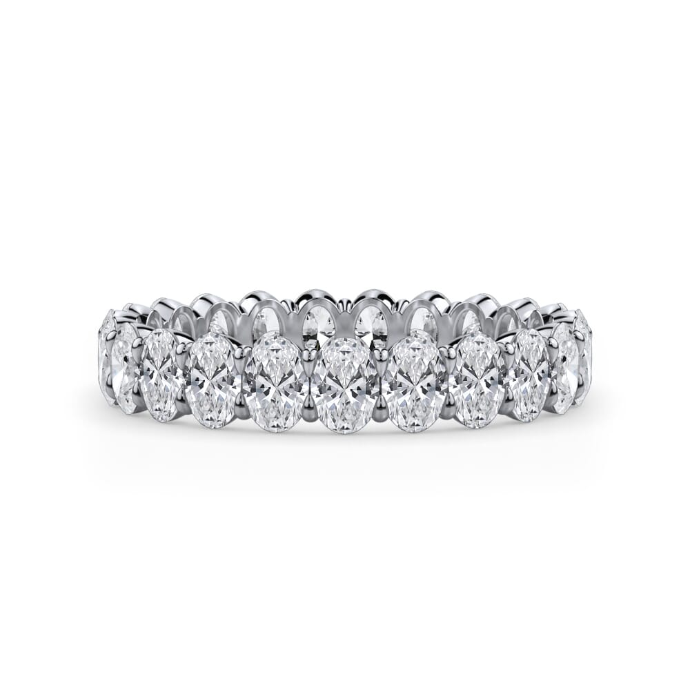 Laurel Bloom Oval Cut Lab Diamond Eternity Ring (2.0 ct. tw.)