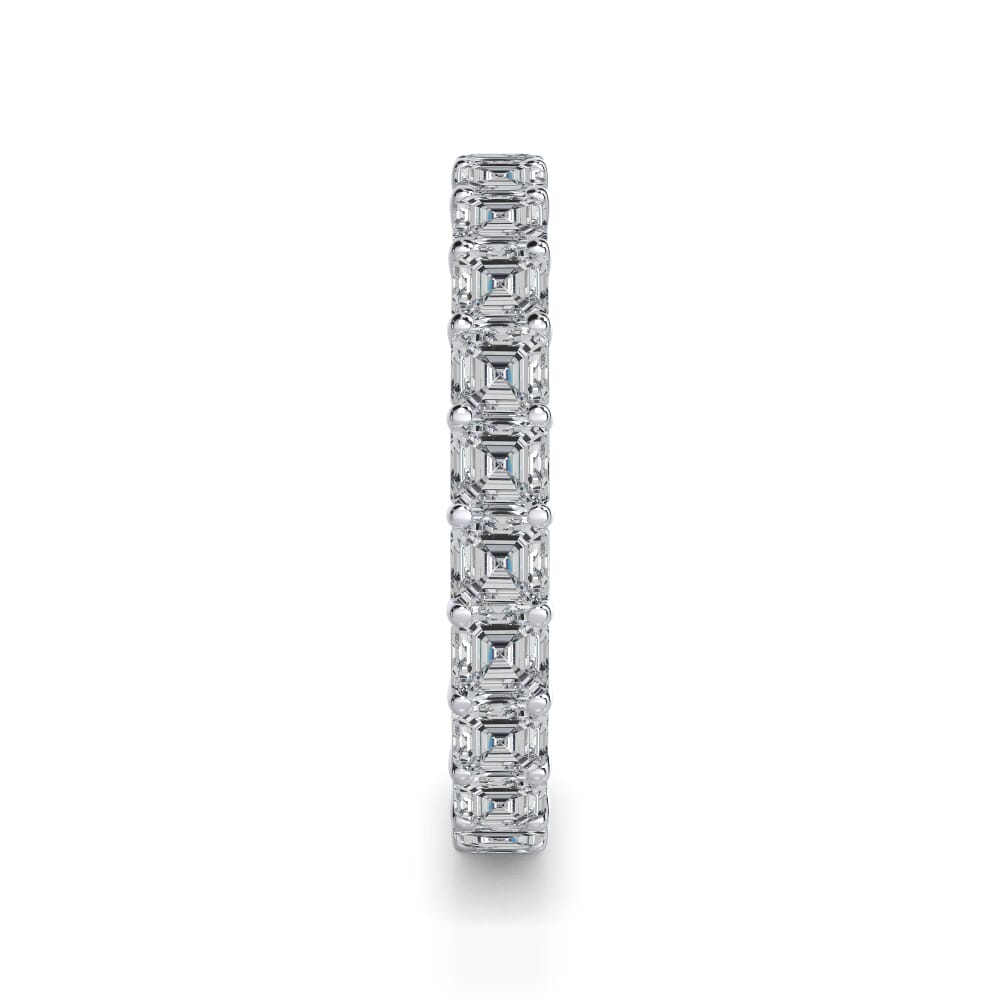 Cove Grace Asscher Cut Lab Diamond Eternity Ring (2.0 ct. tw.)
