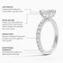 Pavé engagement ring setting in 14K rose gold, feature details