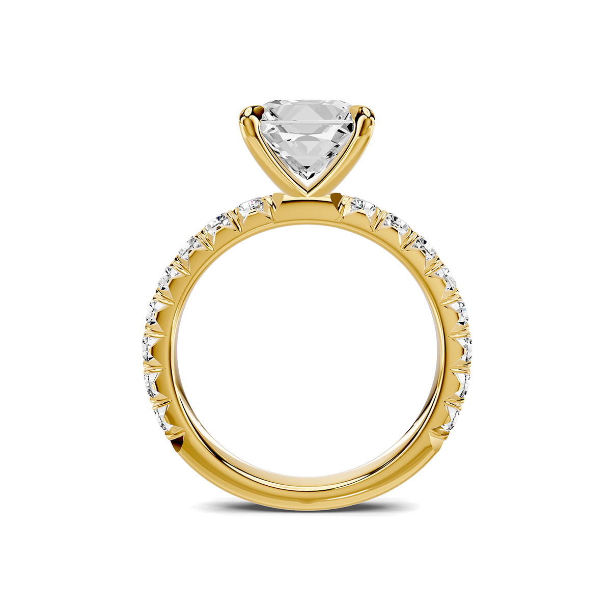 Amara French Pavé Lab Engagement Ring Setting (3/4 ct. tw.)
