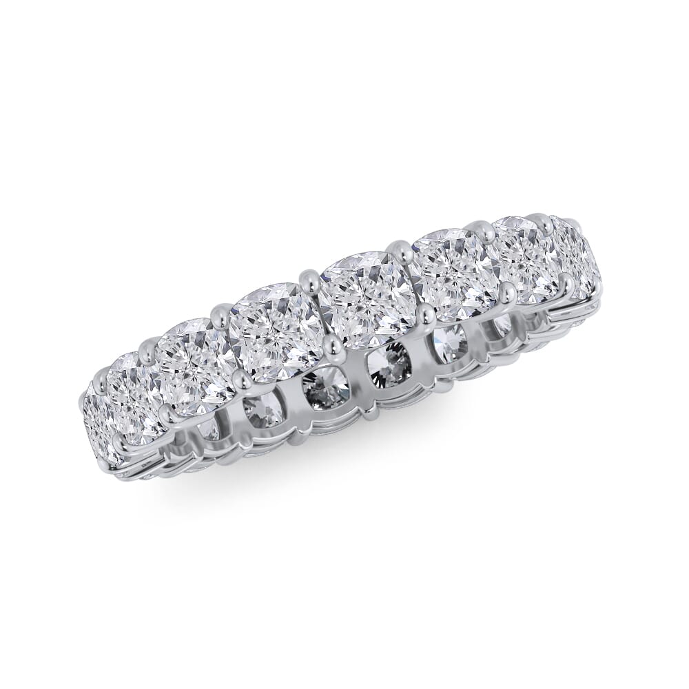 Dove Grace Cushion Cut Lab Diamond Eternity Ring (4.0 ct. tw.)