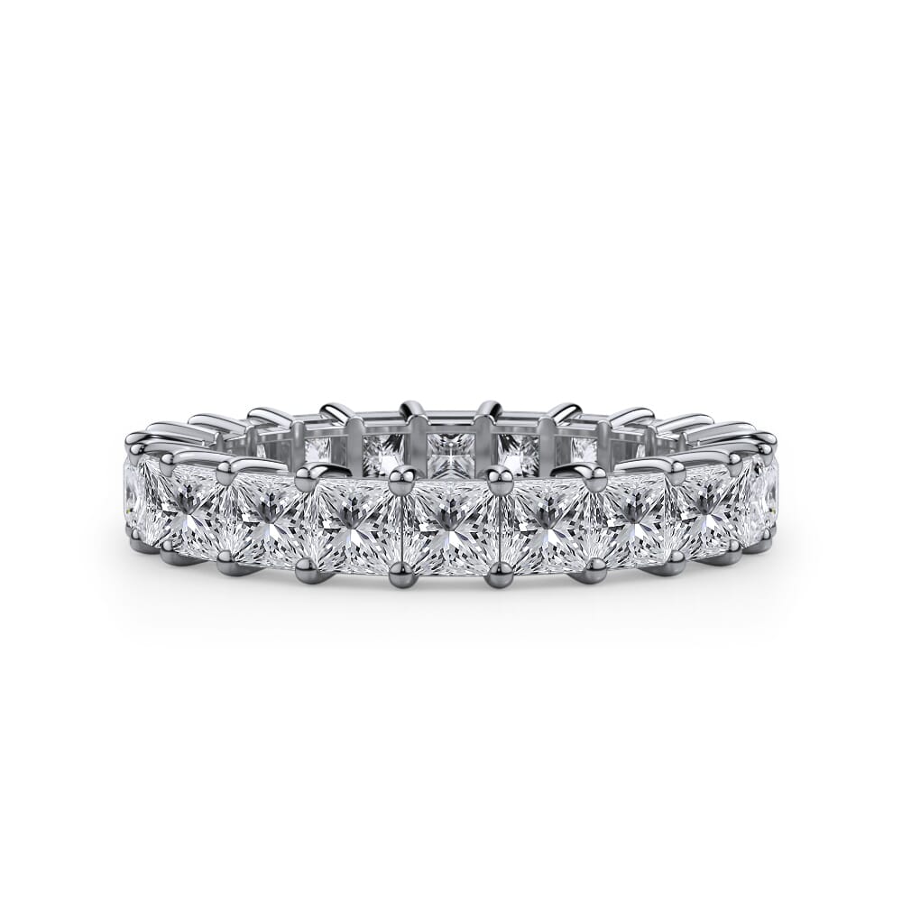 Iris Bloom Princess Cut Lab Diamond Eternity Ring (6.0 ct. tw.)