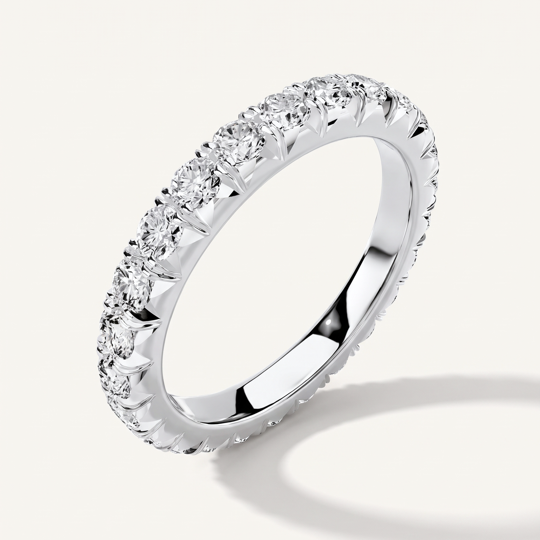 Aurora Serenade French Pavé Eternity Lab Band (1.40 ct. tw.)