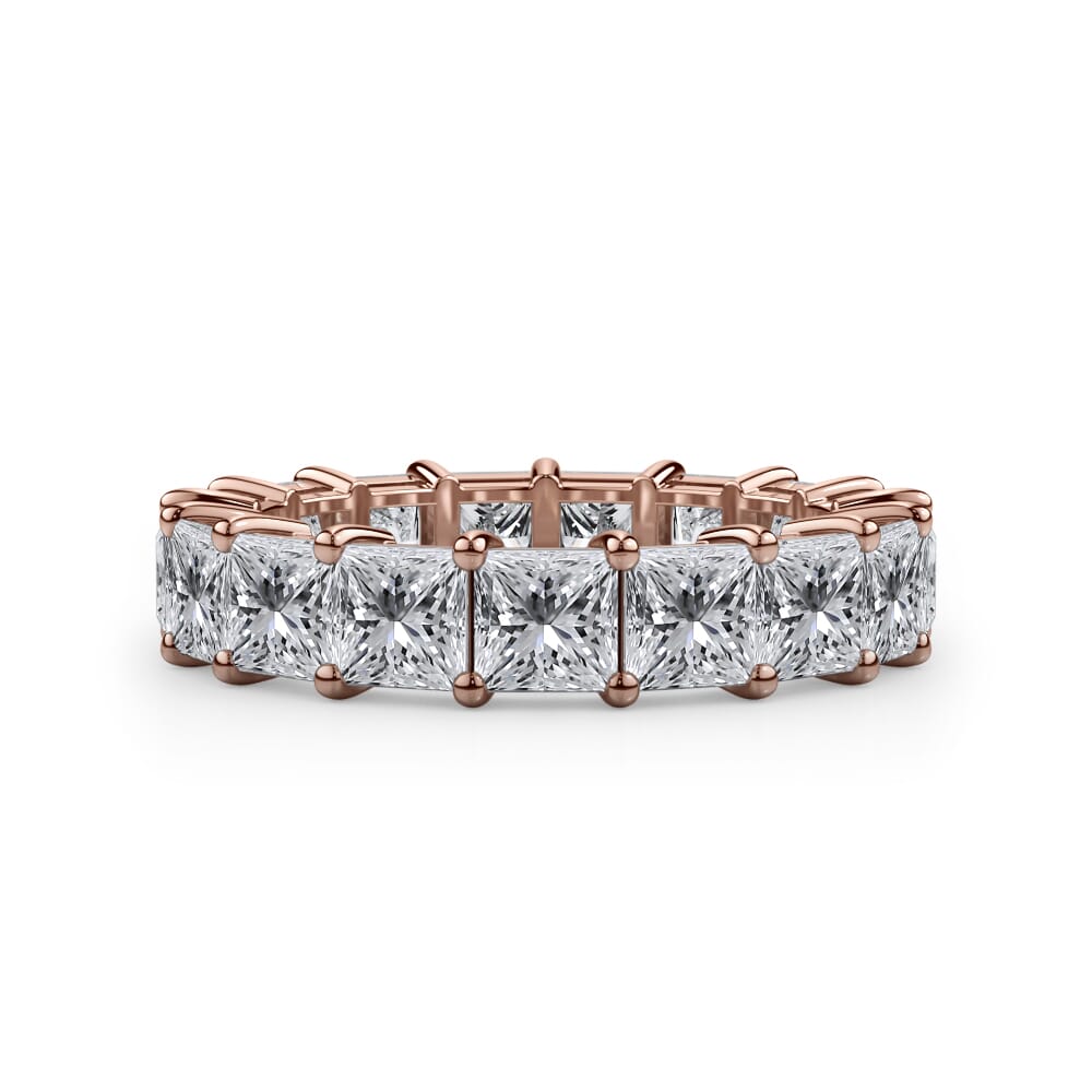 Solace Bloom Princess Cut Lab Diamond Eternity Ring (4.0 ct. tw.)