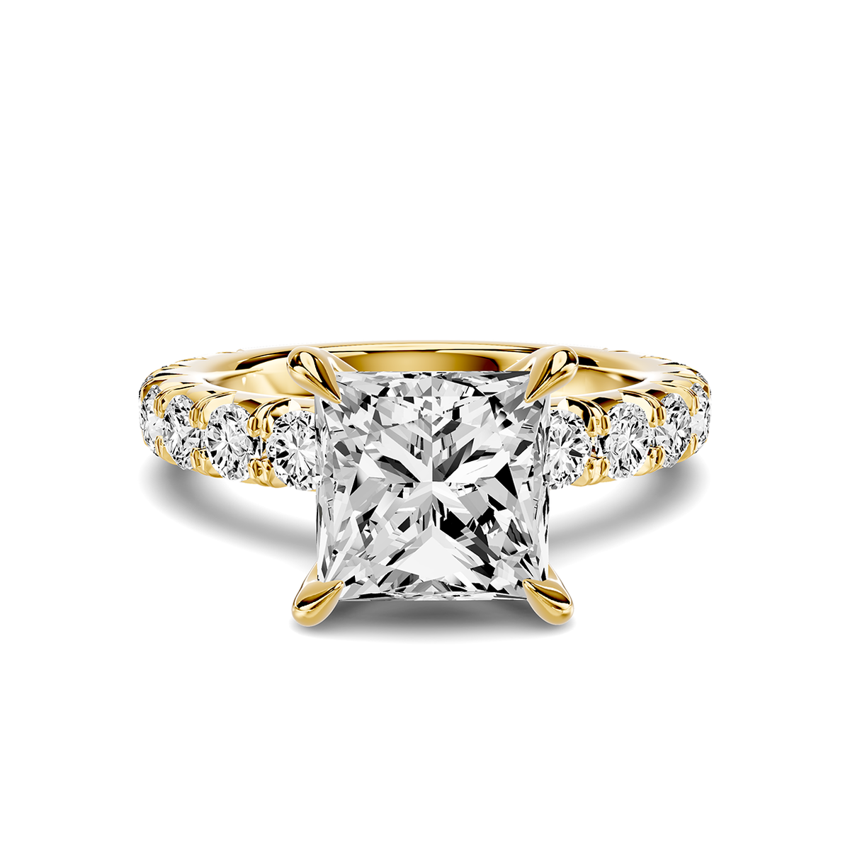 Noelle French Pavé Lab Engagement Ring Setting (1 ct. tw.)