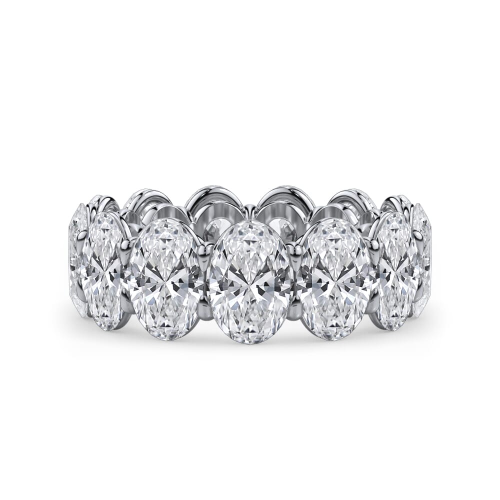 Iris Grace Oval Cut Lab Diamond Eternity Ring (9.5 ct. tw.)