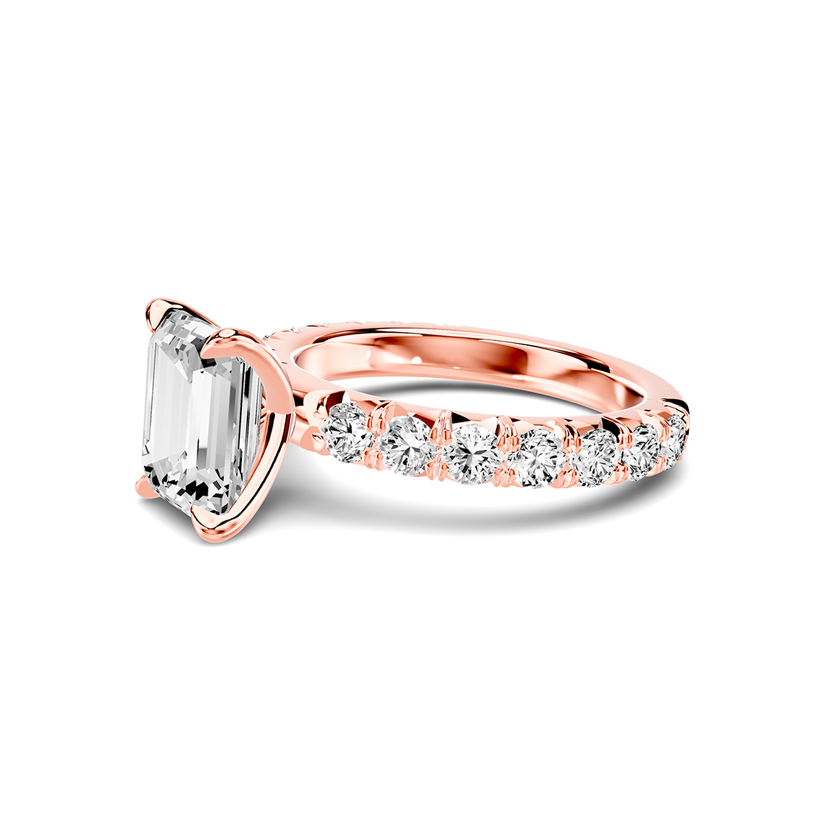 Noelle French Pavé Lab Engagement Ring Setting (1 ct. tw.)