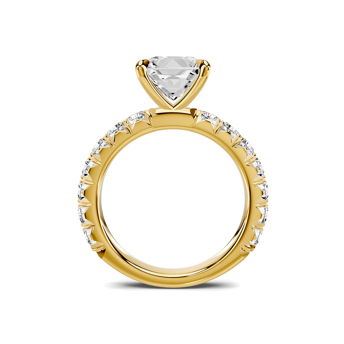 Noelle French Pavé Lab Engagement Ring Setting (1 ct. tw.)