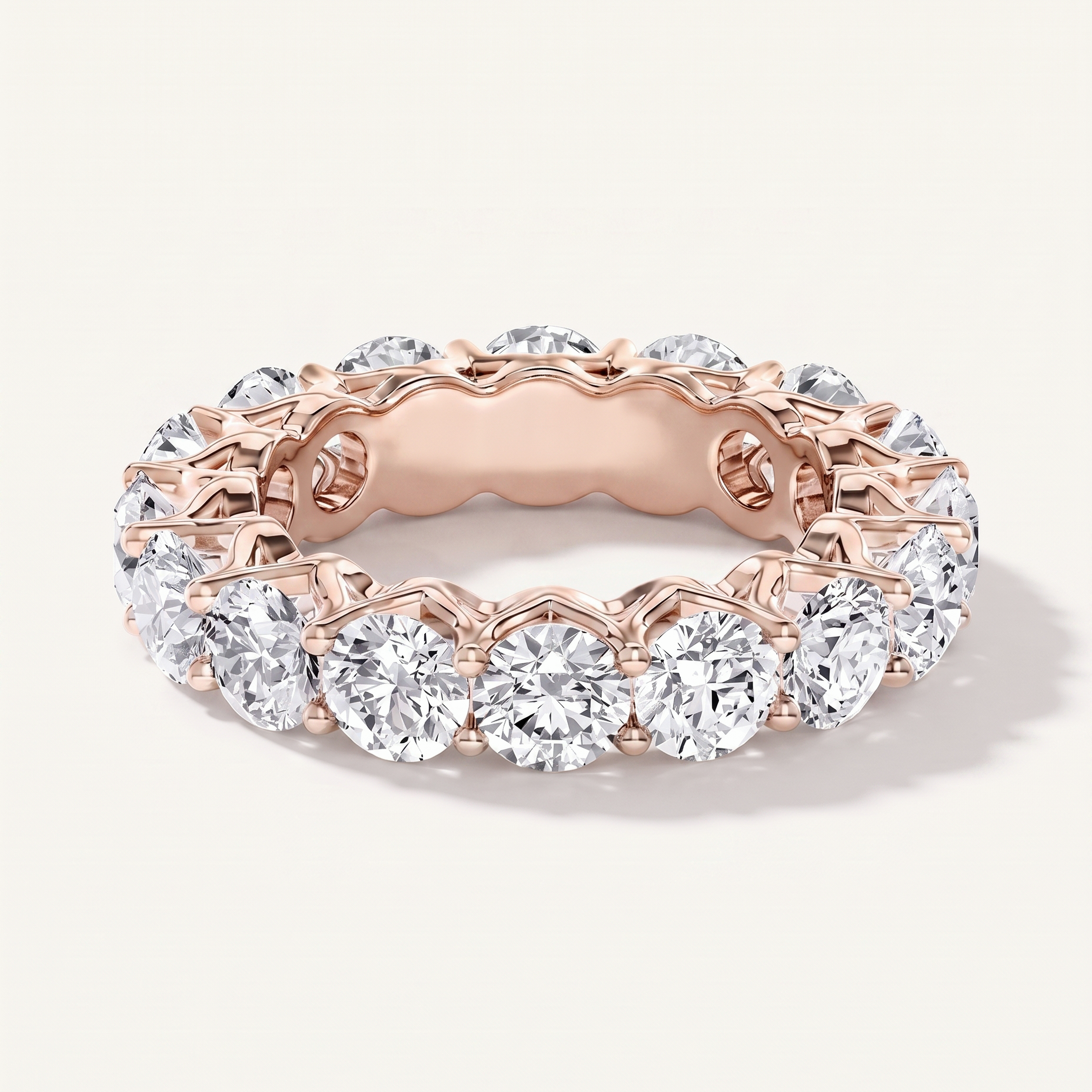 Meadow Serenade Shared Prong Lab Eternity Band (4.80ct. tw.)