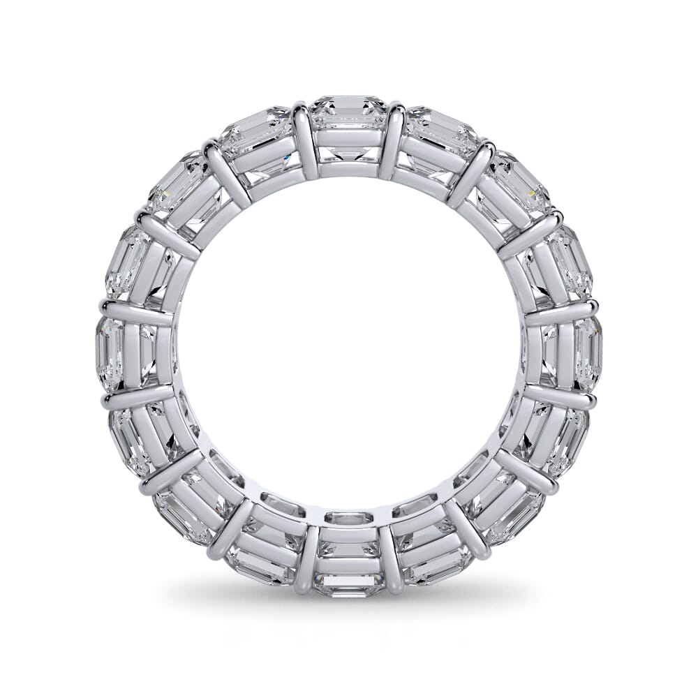 Willow Serenade Asscher Cut Lab Diamond Eternity Ring (7.0 ct. tw.)