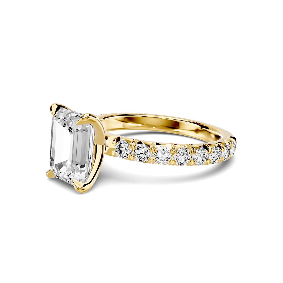Amara French Pavé Lab Engagement Ring Setting (3/4 ct. tw.)