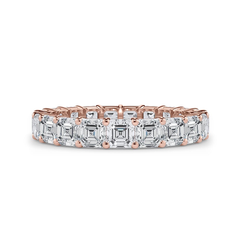 Laurel Grace Asscher Cut Lab Diamond Eternity Ring (3.0 ct. tw.)