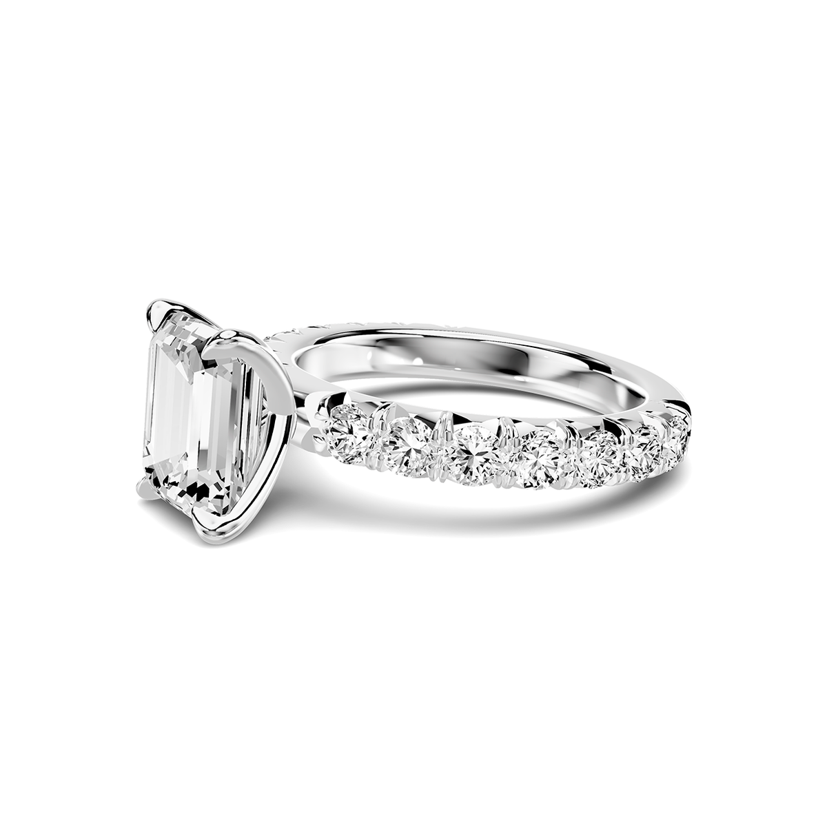 Noelle French Pavé Lab Engagement Ring Setting (1 ct. tw.)