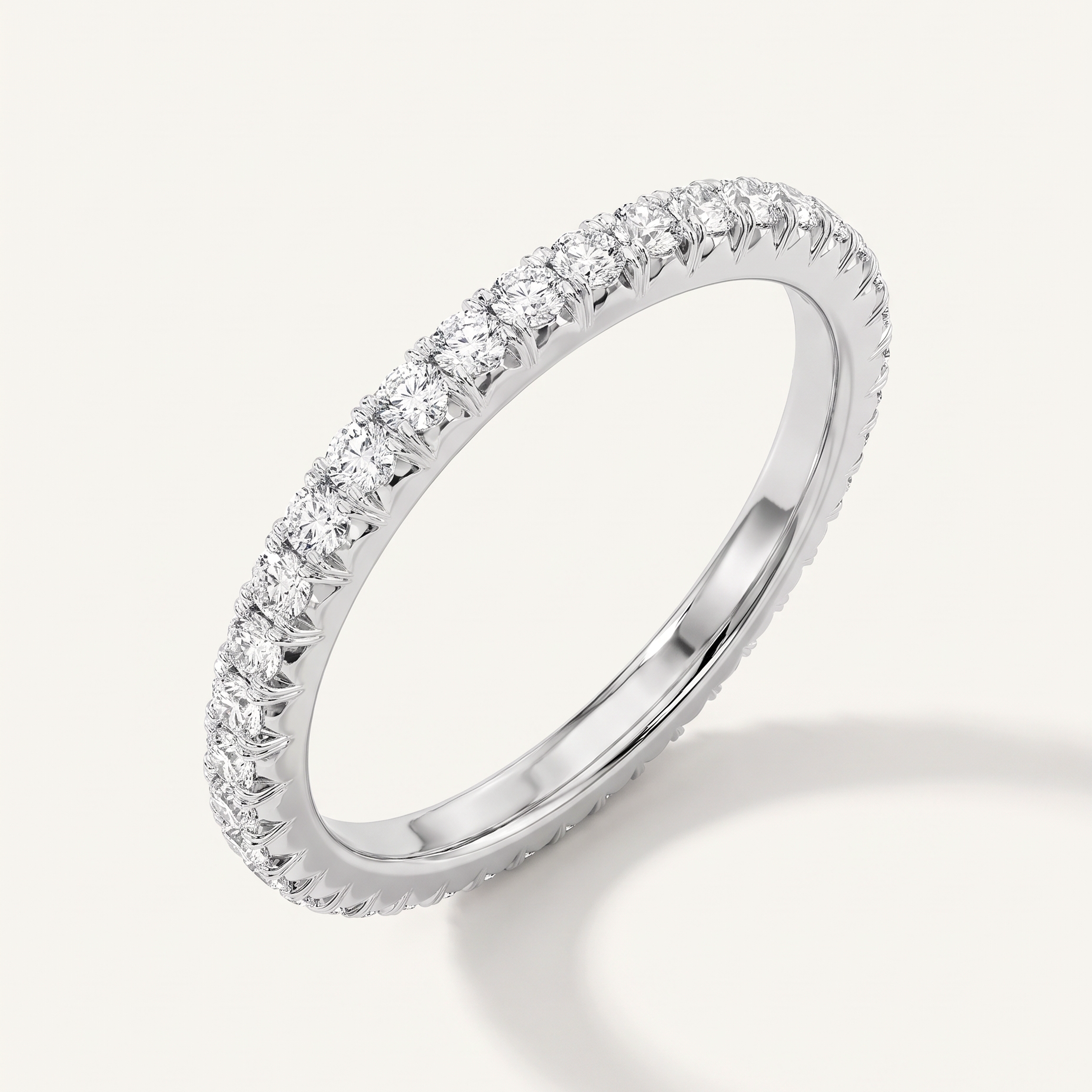 Willow Embrace French Pavé Eternity Lab Band (1/2 ct. tw.)